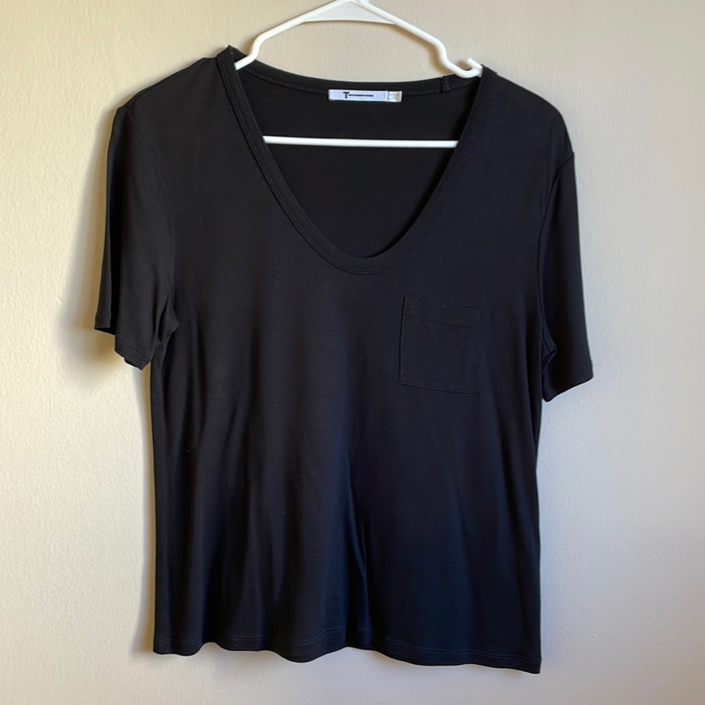 T by Alexander Wang black t-shirt